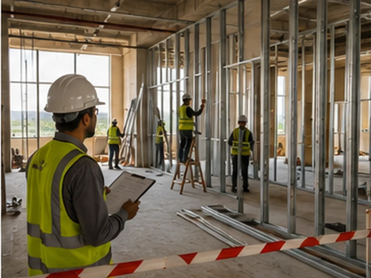 On-site Rasun construction project in progress